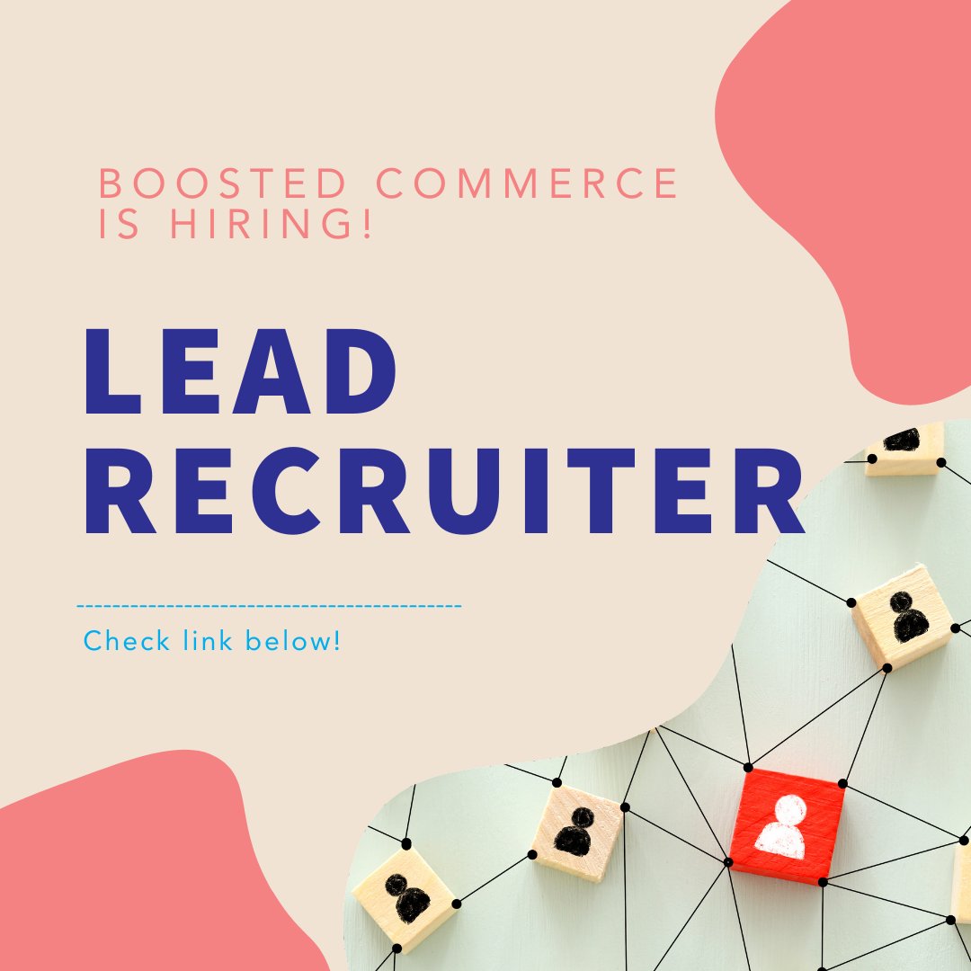 Polaris_Talent's tweet image. Boosted Commerce has many new and exciting roles open, including the Senior Recruiter role. If you&apos;re interested check out the link below! 
buff.ly/397LKzq
#creativedirector #FBA #eccomerce #productdesign