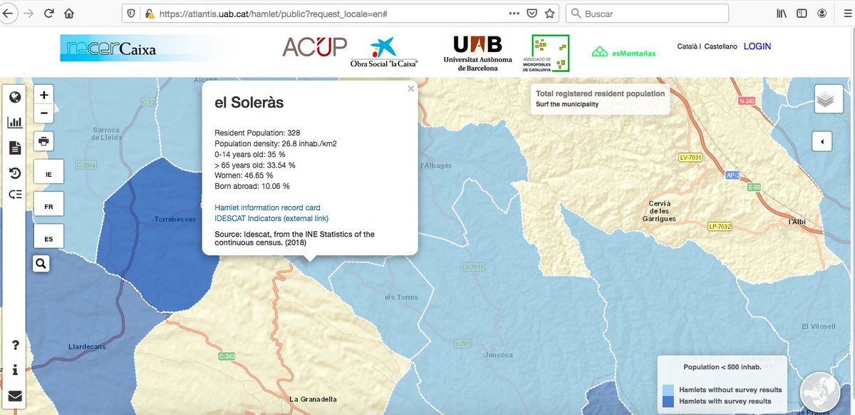 RicardMoren's tweet photo. @SolRePercussio #hamlets research @UABBarcelona:
EL SOLERÀS municipality #LesGarrigues #Lleida:
350 inhabitants (INE2016), including 43 born abroad:
27 in #Romania
8 in #Morocco…
#RuralLIFE #RURALimmigration #RuralEUROPE
#micropobles #ElSoleràs #Catalonia #Spain
💡https://t.co/fod9N05jED
📷2020 https://t.co/08e6ydkhxS