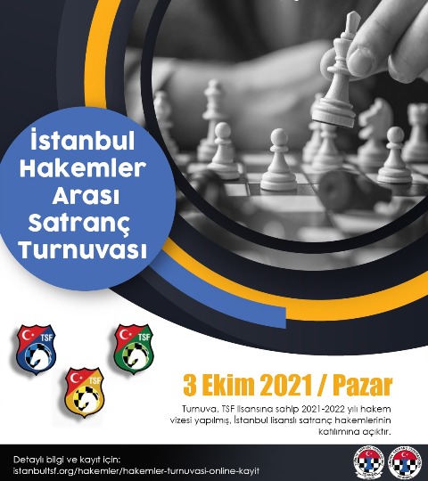 tsf istanbul il hakem kurulu on twitter istanbul hakemler arasi satranc turnuvasi 3 ekim 2021 pazar gunu duzenlenecektir tum istanbul hakemlerimiz turnuvaya davetlidir yer uskudar cengelkoy ilkokulu salonu haber ve turnuva