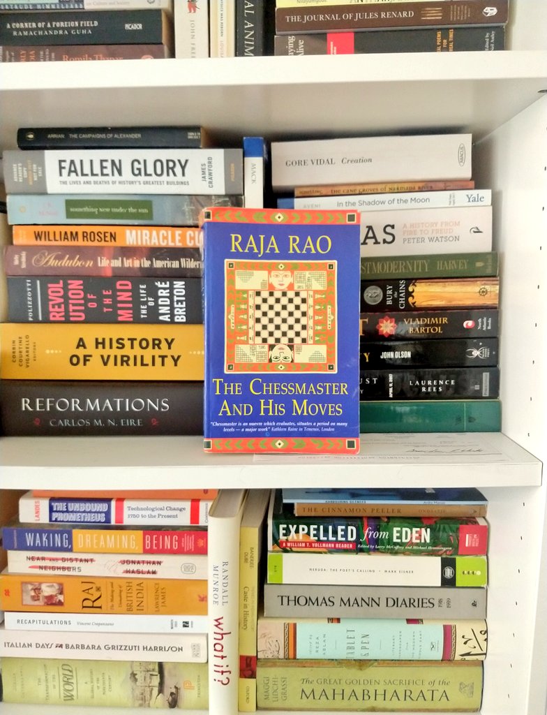 KS1729's tweet photo. a wonderful gift arrived in the mail today! this 700+ page novel by Raja Rao is the first volume of a trilogy -- each page  is a journey, with ideas, references, &amp; luminous prose as travel companions. someday, I hope, the other two volumes will be published too. https://t.co/3FKVwn89lr