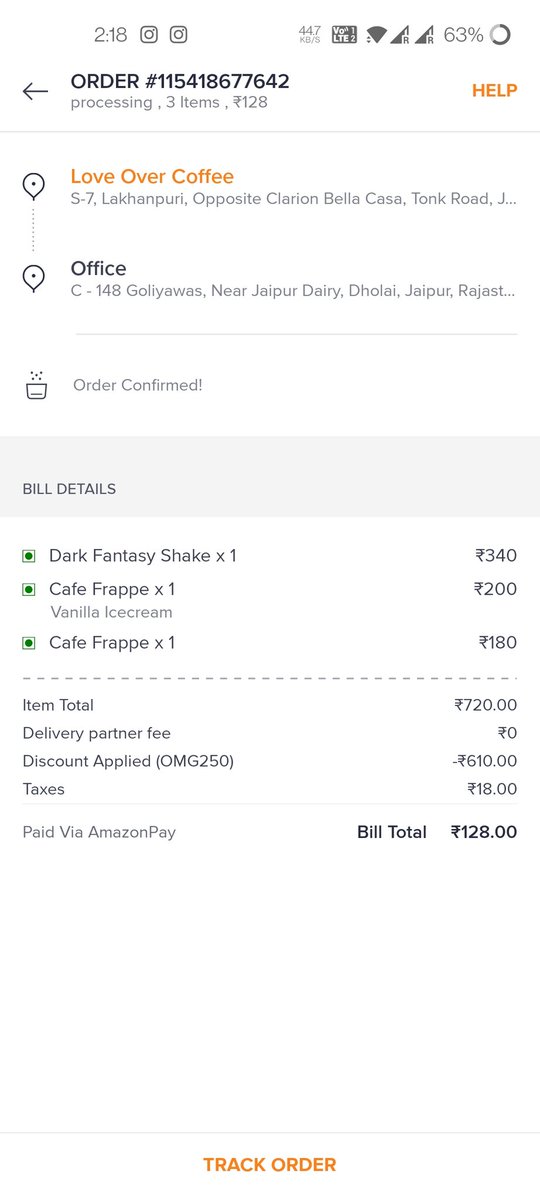 UtkarxhRathore's tweet photo. What a bug @swiggy_in @SwiggyCares  @swiggydesign 

It is bug or not ? 
Or it is marketing strategy ? https://t.co/OUCjxb06dQ
