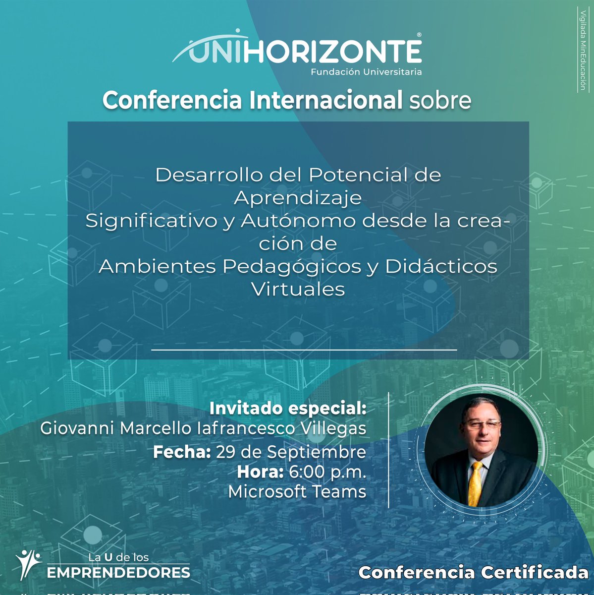 UniHorizonte's tweet photo. ¡CHARLA INTERNACIONAL! 🇭🇹🇧🇷🇦🇷

La virtualidad ha llegado para ser un factor en nuestro día a día, conoce las técnicas e instrumentos para adaptarse a los cambios y retos digitales.

INGRESO LIBRE
Link: https://t.co/pXkxu0hZzn

#SoyUniHorizonte
#LaUdelosEmprendedores
#Conferencia https://t.co/U7nnrQ7beL