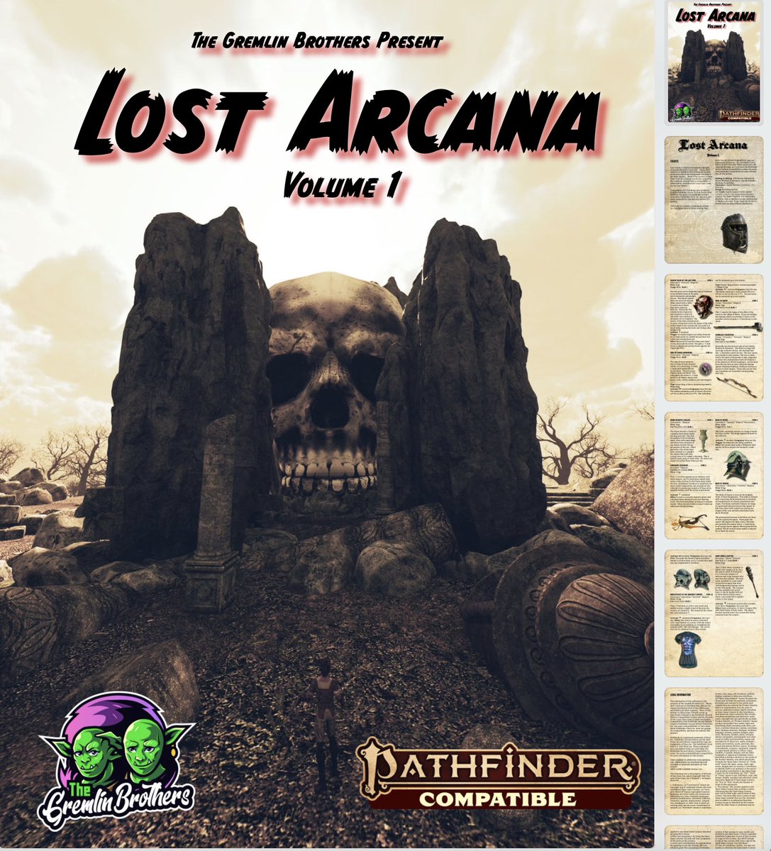 LOST ARCANA IS HERE!!!!!  Pathfinder Compatible #pathfinder2e, #pathfinder, #secretsofmagic, #ttrpg, #dnd,