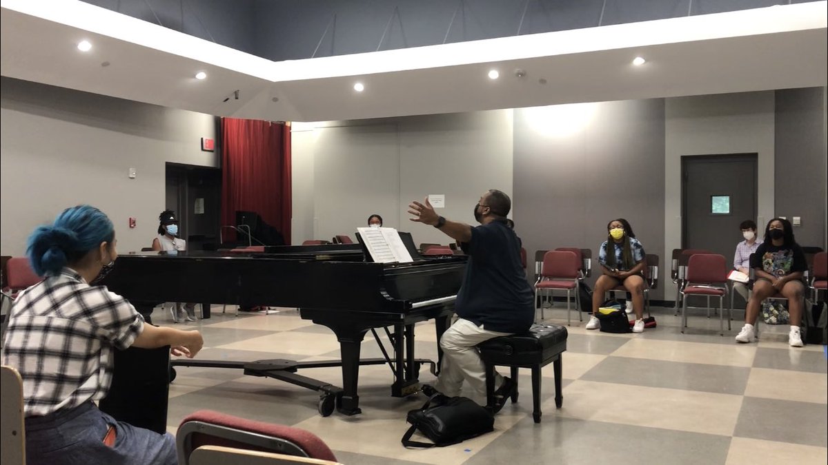 …And we’re back at it friends! We’re so excited to be singing together again. Here is some Dr. Broughton wisdom for the day: “Play the wrong notes, but keep playing. Keep investing. It won’t be long before you sit back and say ‘I know how to play this.’”❤️🧡💛