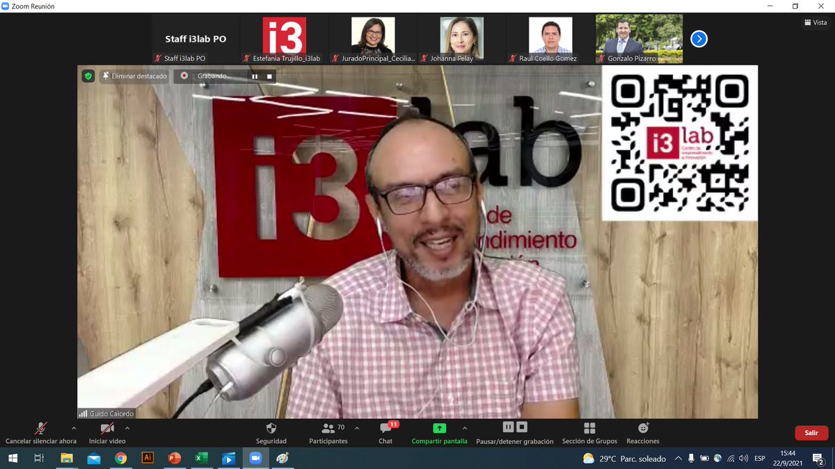 i3labespol's tweet photo. Arrancamos la final del programa de innovación institucional #InnovAcción, con palabras de bienvenida de nuestra rectora @cparedesverduga y @guidocaro director de #i3lab.

Felicitaciones a los 4 equipos que llegaron a esta etapa.

#CreaValorAhora https://t.co/Eu0U2pm8Ph