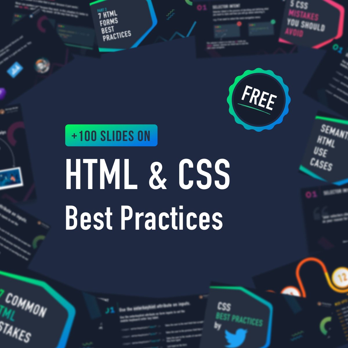 _georgemoller's tweet image. Hi everyone 👋, a friendly reminder that I have:

1.  +80 FREE slides about UI/UX best practices,
2. +100 FREE slides on HTML &amp;amp; CSS best practices

Check them out in the link below 👇