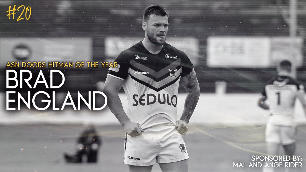 OfficialBullsRL's tweet photo. 🏆 | Brad England is the @ASNDoors Hitman of the year!

🤝| Nice one, Beefy!

#WeAreOne https://t.co/3z8TsByJIv