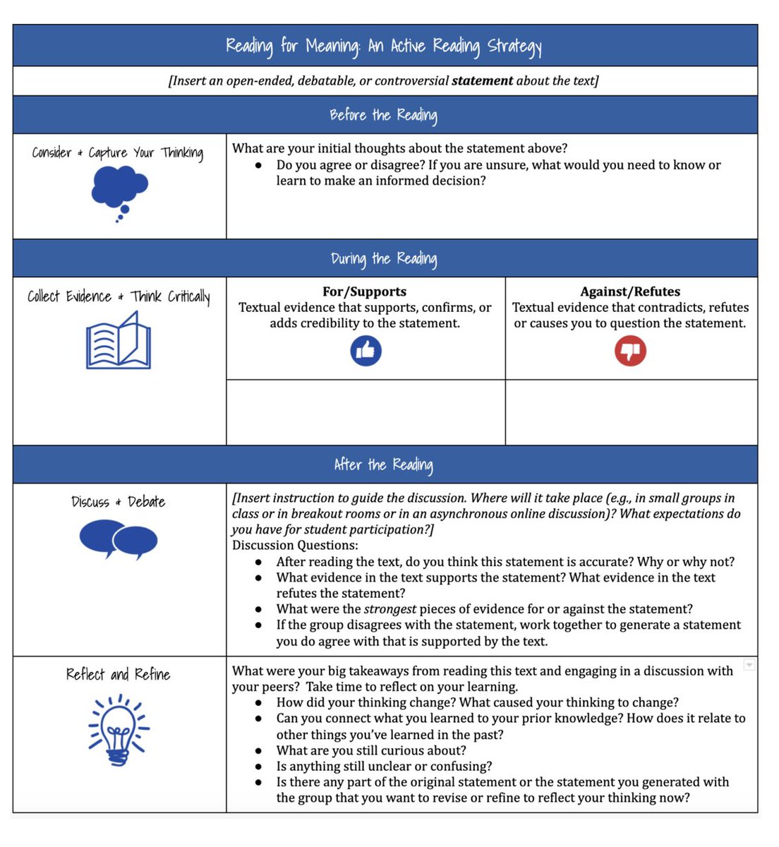 Catlin_Tucker's tweet photo. An Active Reading Strategy for Any Learning Landscape

https://t.co/l9YW1OooHv

#reading #edchat #blendedlearning #onlinelearning #education https://t.co/7DLQila4I6