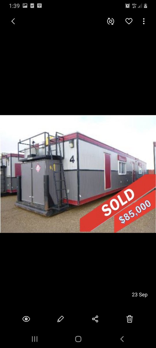 CGExports's tweet image. Sold for $85,000 CAD. 
2013 ALTA-FAB 131260SWSEE 60 Ft x 12 Ft

#Trade #Shipping #canadabusiness #exports #imports #cargoshipping #shippingindustry #Economy #logisticssolutions #loader  #heavyequipment