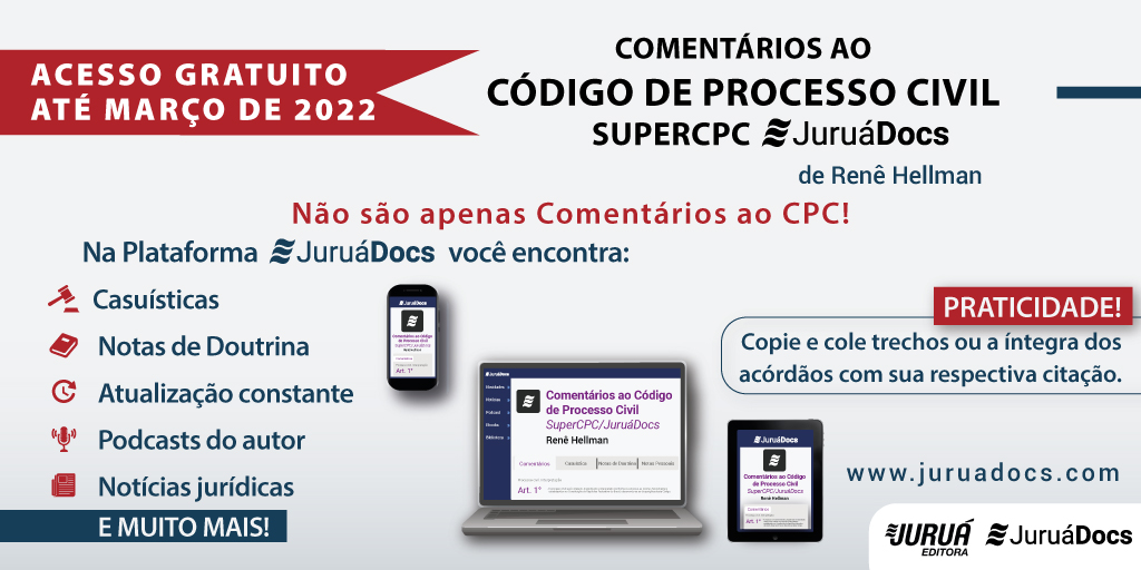 editorajurua's tweet image. Acesse agora e aproveite: juruadocs.com/legislacao/idx…. | #processocivil #civil #cpc #novocpc #juruadocs @rene_hellman