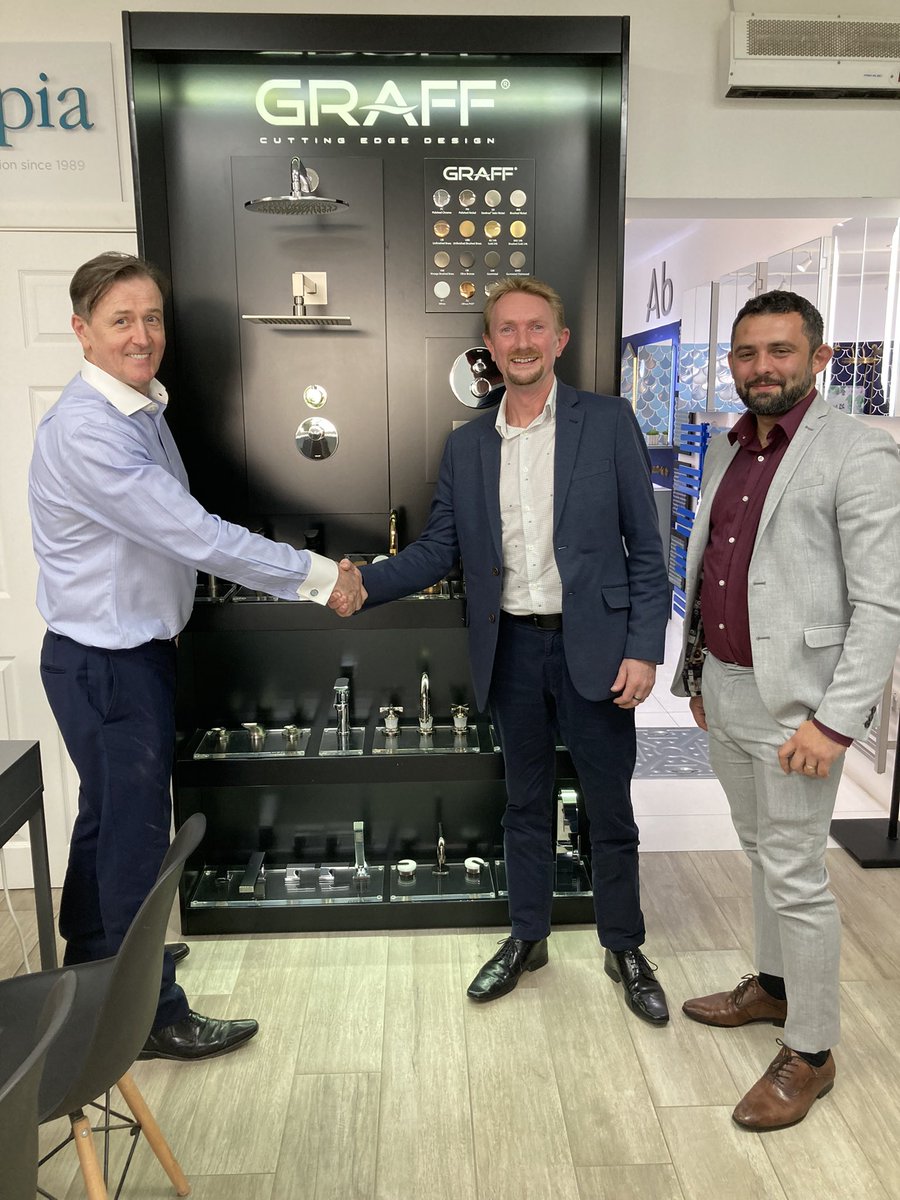 Great to meet Mark Booth the new Graff European Sales Director. Thanks for bringing him in to see me Michael Taylor. We’ll continue doing great things together.