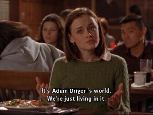 m_bee4's tweet photo. even though he doesn’t understand it all, adam driver is a pop culture icon https://t.co/mXbSiiVBVN
