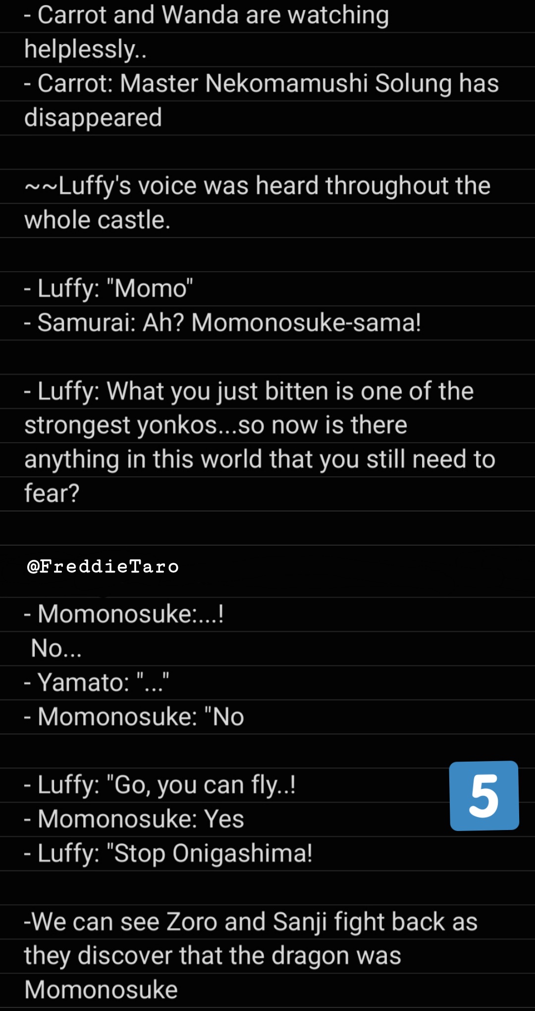 Luffy and Kaido split the sky. One Piece Chapter 1026 - iFunny