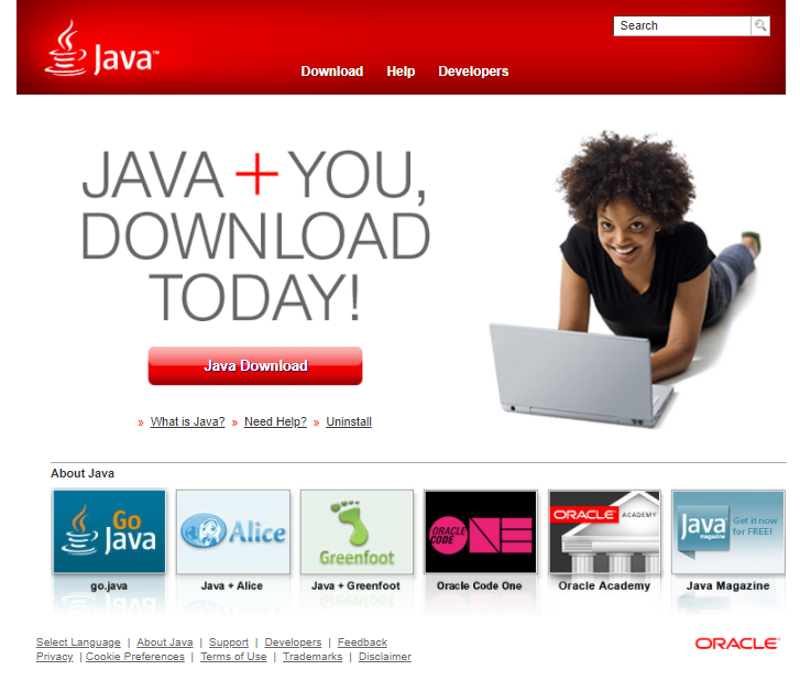 fireship_dev's tweet image. Java was first released on January 23, 1996 and they haven’t updated their website since.