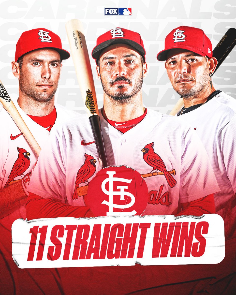 MLBONFOX's tweet photo. The @Cardinals are RED HOT 🔥 https://t.co/cisfsx45pa