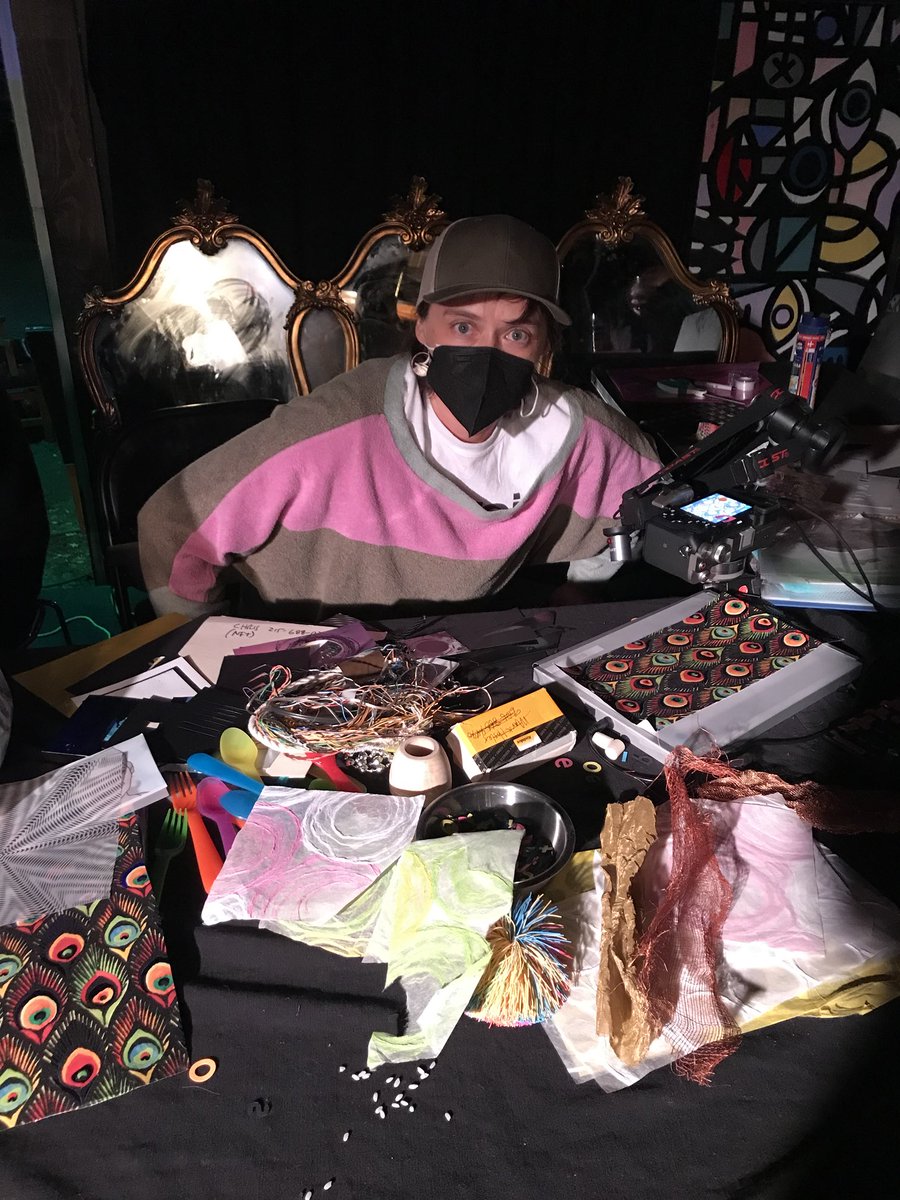 West Coast Tour with ⁦<a href="/negativlandland/">Negativland</a>⁩ continues tonight at show #6 of 9 in Olympia. Pic from last night in Eugene.