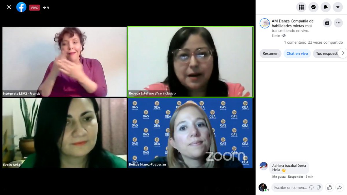 BritishArtsVe's tweet photo. Foro: SER INCLUSIVO ¿Qué nos puede aportar?
Especialistas:
Dra. Betilde Muñoz, Directora del Dpto. de Inclusión Social de la OEA, @BeticaMunozPogo
Dra. Evelin Ávila, Directora Académica de la Asociación @EducaccionV
#DASHDisabilityArts
@veBritish @amdanzamixta @SerInclusivo https://t.co/6HfKRD8GzK