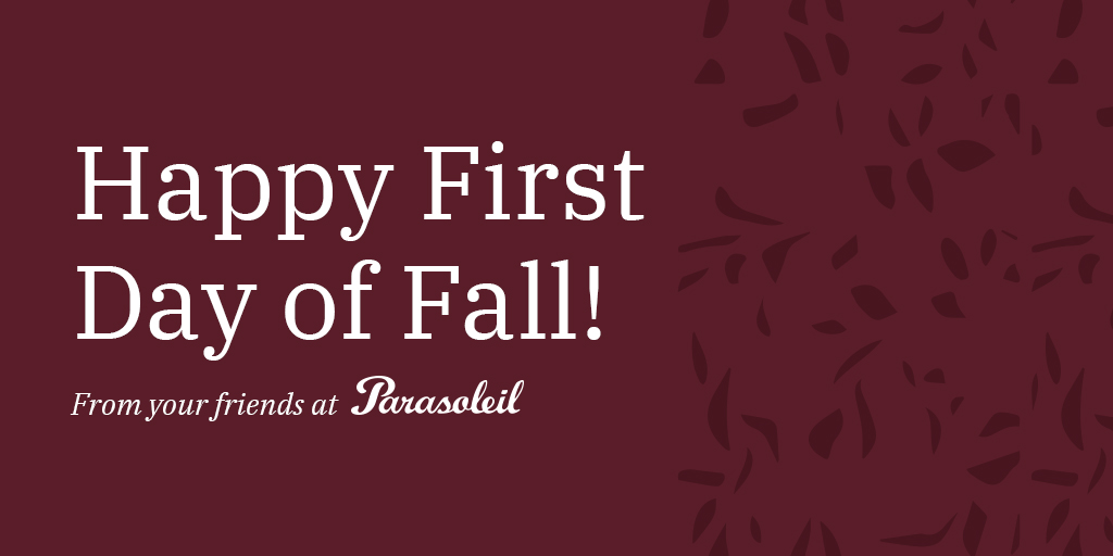 We are excited to welcome the autumn equinox today! Bring on the chilly sweater weather and pumpkin spiced lattes. #FirstDayofFall