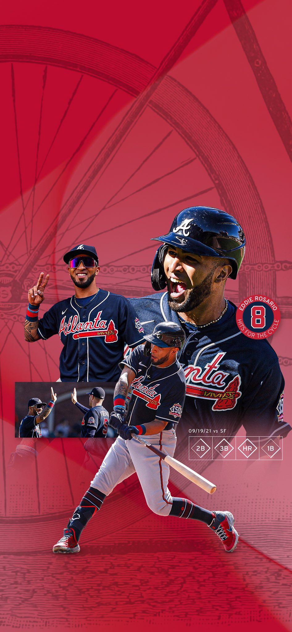 Atlanta Braves on X: #WallpaperWednesday: 🚲 edition