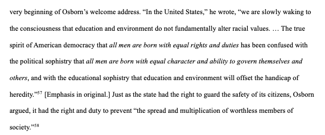 alexcowan2's tweet photo. Today marks the 100th anniversary of opening of the Second International Congress of Eugenics, held at the American Museum of Natural History in NY. It was attended by a lot of respectable scientists, including two scientists of music. Here is a snippet from the opening address: https://t.co/vVMG7f0rki