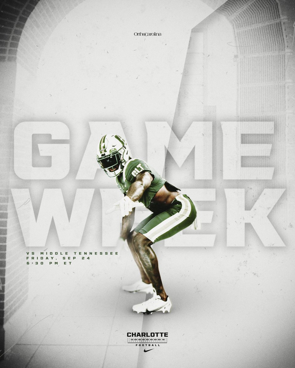 CharlotteFTBL's tweet photo. Back at home this Friday ⛏

#PEEP #GoldStandard #BeatMTSU https://t.co/PJAf6quVX4