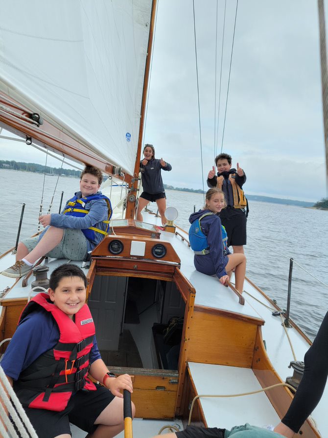 The OB Sailing Team having a great time on the water! #OBENempowers