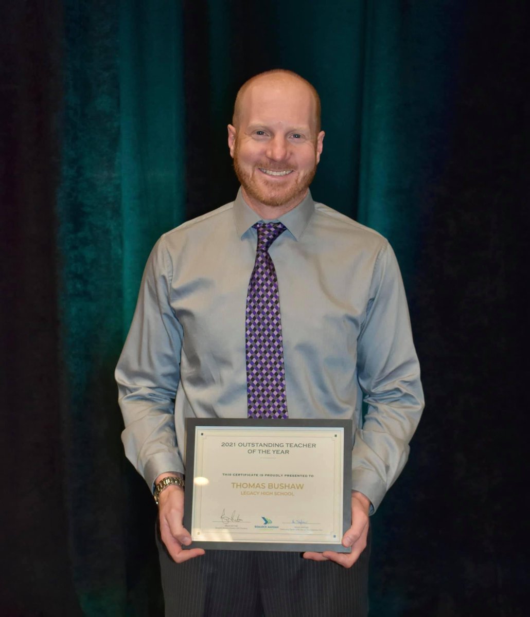 Bismarck Mandan Chamber EDC (@bismancedc) on Twitter photo Congratulations to our 2021 Outstanding Teachers of the Year who could be with us today! ๐๐
Scott Streifel - Red Trail Elementary
Brett Williamson - <a href="/UnitedTribesND/">United Tribes Technical College</a>
Loren Nieuwsma - Mandan High
Thomas Bushaw - Legacy High
#CelebrateBismarckMandan2021 Congratulations to our 2021 Outstanding Teachers of the Year who could be with us today! ๐๐
Scott Streifel - Red Trail Elementary
Brett Williamson - <a href="/UnitedTribesND/">United Tribes Technical College</a>
Loren Nieuwsma - Mandan High
Thomas Bushaw - Legacy High
#CelebrateBismarckMandan2021