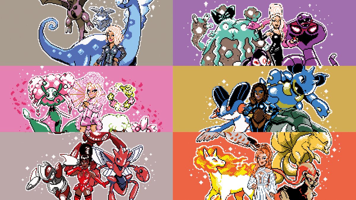 Ok, but my 6 all stars winners illustrations look so good together 👑 