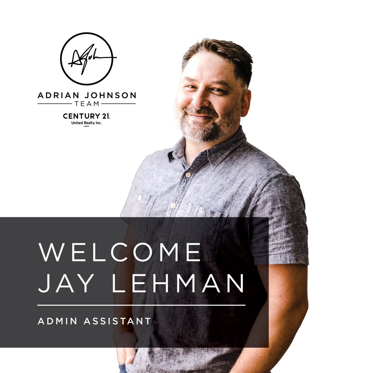 adriankjohnson's tweet photo. Please join me in welcoming Jay Lehman to The Adrian Johnson Team!

Jay brings a wealth of experience to the table including client care, management, and customer service.

We’re excited for this addition and want to say thank you to all of our clients for your continued support! https://t.co/6vp5uoSWh1