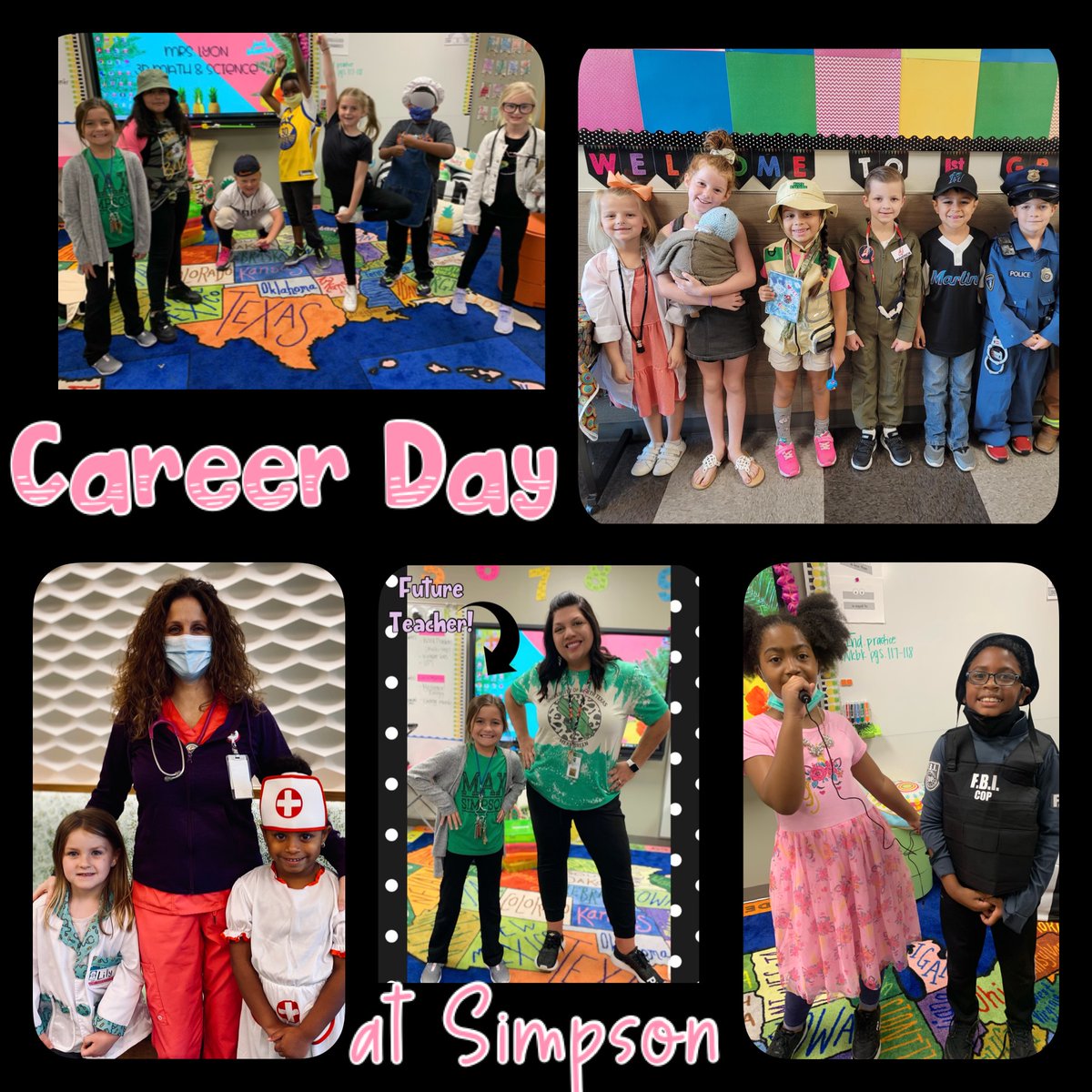 SimpsonElement1's tweet image. Day 3 of College &amp;amp; Career Week! 💚 #simpsonstrong