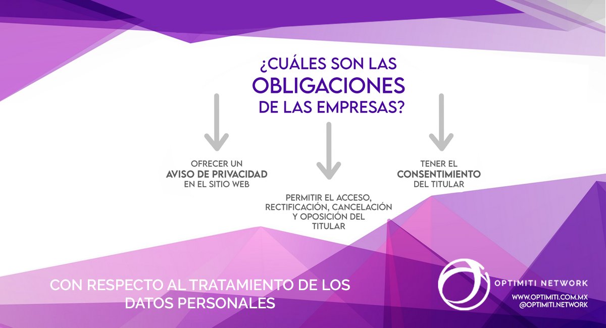 optimitinetwork's tweet photo. ¿Al corriente con todas las obligaciones legales en materia de datos personales? Con #OptimitiNetwork es más sencillo. Envíanos un WhatsApp al 5581483908 y uno de nuestros especialista se pondrá en contacto contigo, para apoyarte a resolver tus dudas. https://t.co/alilbfnbA3 https://t.co/m5ApZYUEVt