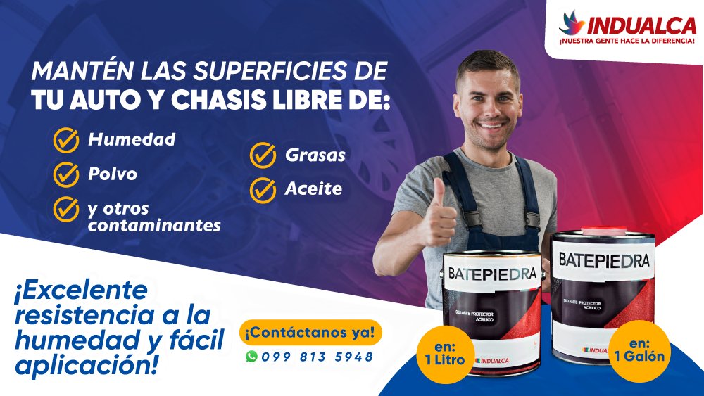 Indualca's tweet photo. Dale el mantenimiento que tu camioneta o camión se merece! 🚘 🚜 🚛  🙌
Con nuestro producto estrella: 👉 BATEPIEDRA de #Indualca brindarás la resistencia adecuada para cuidarla por muchos años. 
Contáctanos:
📱 099 813 5948 -  https://t.co/IQMu7YUH8l https://t.co/hJ5Dd4yWJ3