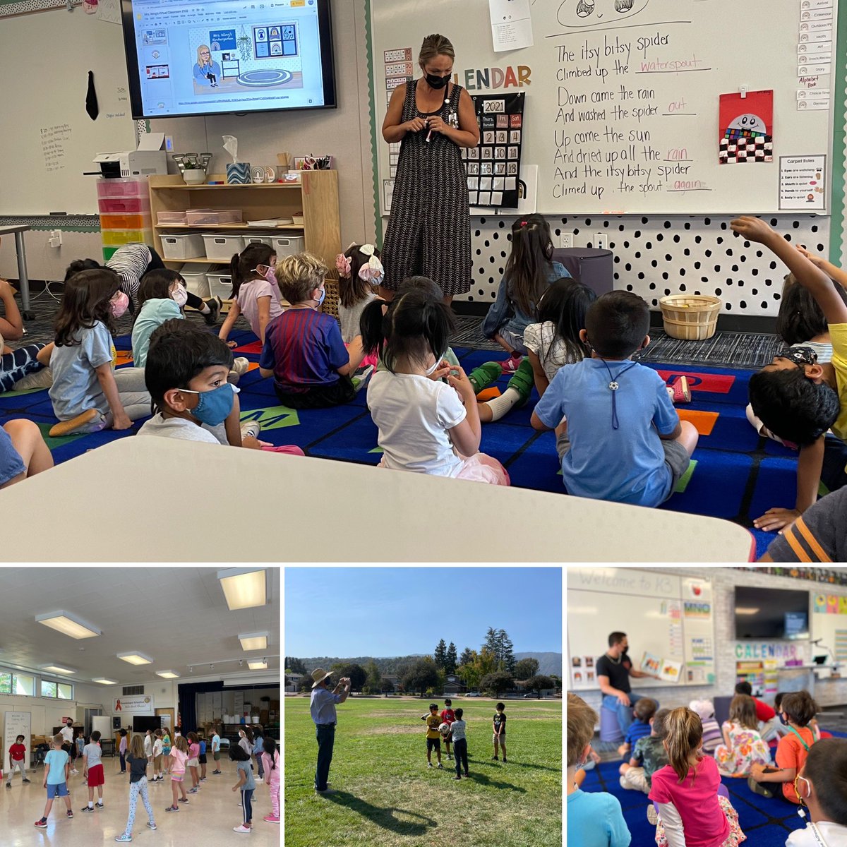 Our Guadalupe Grizzlies engaged and excited to learn and play 📖🐻🏃‍♀️#usdlearns @usd_hr <a href="/GuadGrizzly/">Guadalupe Grizzlies</a>