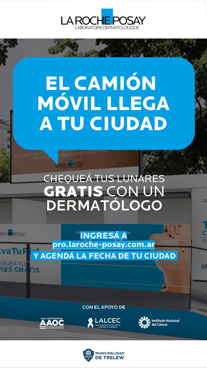 #Concientización || La Coordinación de Salud formará parte de la campaña de chequeo de lunares y prevención de cáncer de piel  y chequeo de lunares, que lanza La Roche-Posay denominada "Skin Check On Tour".