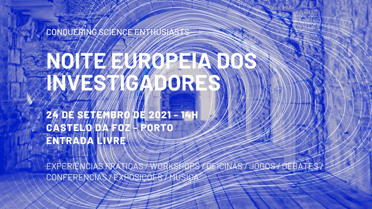 science_castle's tweet photo. Dia 24 das 14H às 24H estaremos à tua espera com muitas atividades no Castelo da Foz no Porto! A entrada é livre. Consulta o programa em https://t.co/WtzJHrV3yD https://t.co/3f36Cy1AgQ