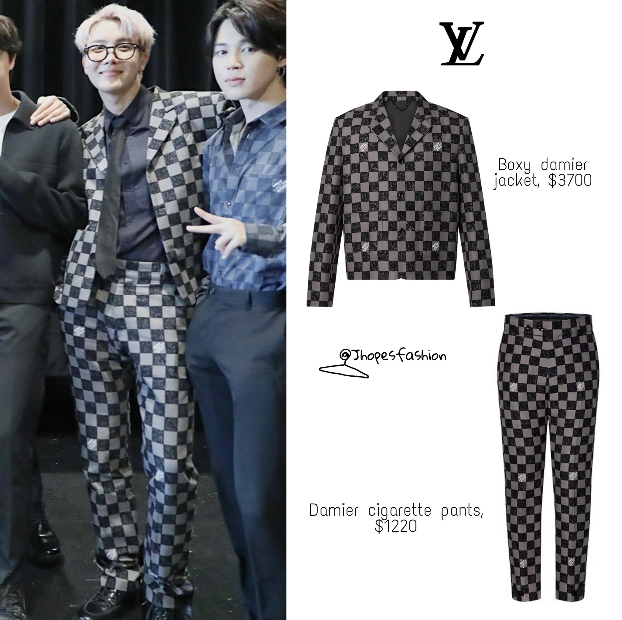 Bangtan Style⁷ (slow) on X: Twitter Post 210708 Hobi wears Louis Vuitton  Wrap Coat ($4600) & LV Dust Sunglasses ($735). He also holds a Coffee  Cup Monogram Bag ($1775) & Newspaper Pouch ($