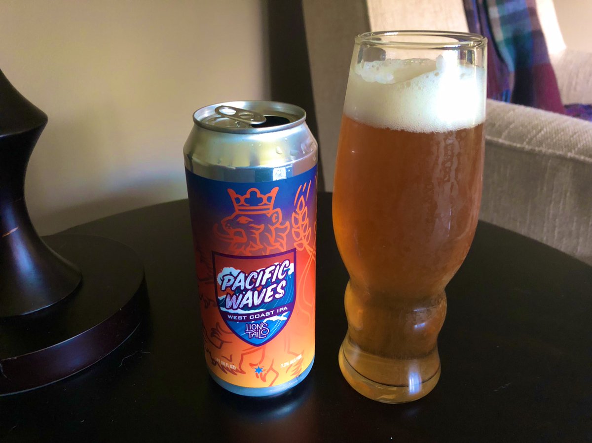 I went into this evening expecting to purchase and try the Dogfish Head Utopias Barrel-Aged Worldwide Stout for the very first time, but I ended up springing for the <a href="/LionsTailBrew/">LionsTailBrew</a> Pacific Waves West Coast IPA. No remorse. No regrets. Happy #WiBeerWednesday.