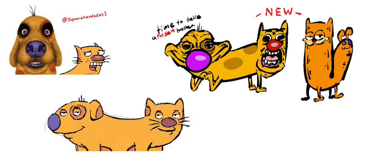 StevenSQHeaded's tweet photo. I've been drawing CatDog https://t.co/1cpmVNvOfO