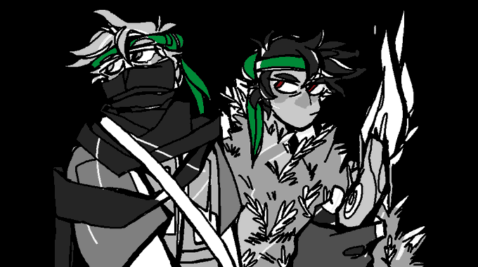 smth about how colored bandannas indicate how many lives you have left.. #lastlifefanart #lastlifesmp 