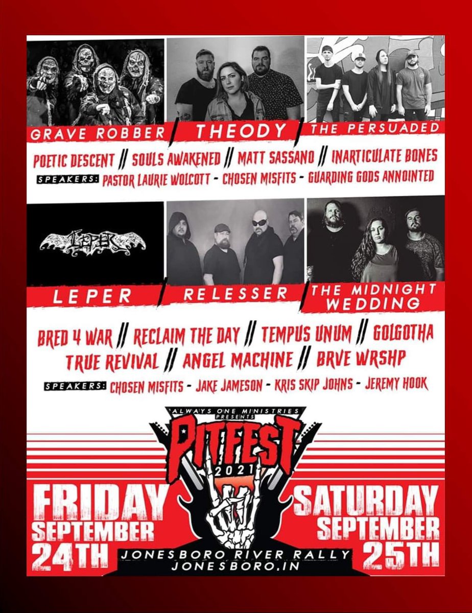 Pit Fest 2021 • FREE!
Friday 9/24 &amp; Saturday 9/25
Donations: paypal.me/alwaysone