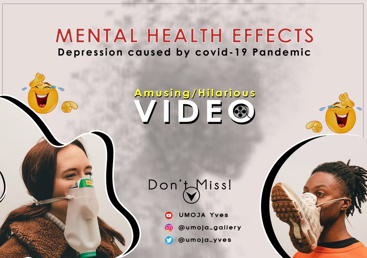 umoja_yves's tweet photo. Hello once again, Don't miss this Mental health effects of the Covid-19 pandemic among people. funny video of depression caused by loneliness was among the effects of lockdown and isolation measures. https://t.co/uhyzmRLcLQ