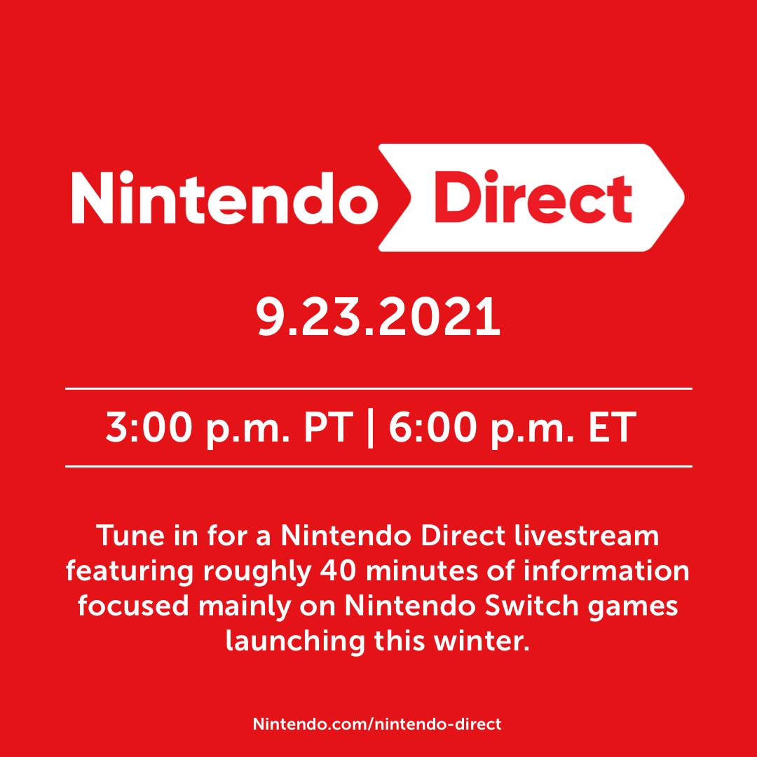 ZeldaSource's tweet photo. Demain, ne manquez pas le Nintendo Direct d'une durée de 40 minutes qui se concentrera uniquement sur les jeux à venir en hiver 2021 😃 ! 
Quelle annonce attendez-vous ?
https://t.co/ICTyaDao40 https://t.co/Ctfac0q6CV