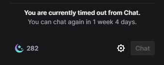 qpox's tweet image. I have the power to PO a Mod on Twitch, just by using a smiley emote in a offline stream. I'm just that good! Thanks for the fun Gator802 aka the Mod at @SkiaObsidian What is even more fun, is this:
Timed out (600s)
Timed out (9999s)
Timed out (99999s)
Timed out (999999s)
🥰Gator