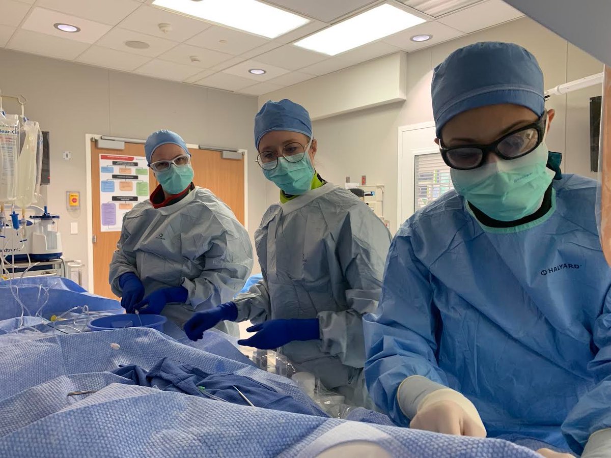 NeurosurgeryOSU's tweet photo. Ohio State Neurosurgery all women stroke team in action performing a thrombectomy! https://t.co/cZegMMVvYp