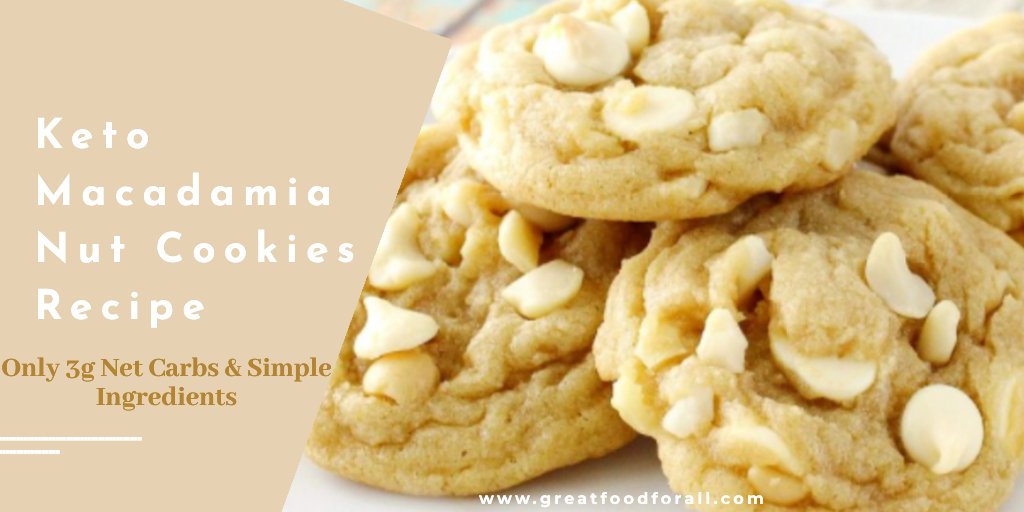 Keto Macadamia Nut Cookies Recipe
These keto macadamia nut cookies are an ideal recipe for people who follow the keto diet - with only 3 net carbs per cookie.
The Full Recipe: greatfoodforall.com/keto-macadamia…