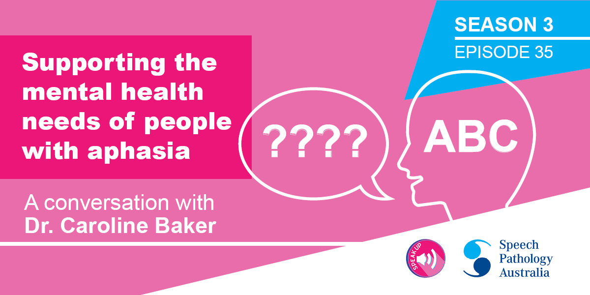 Leah Paice chats with @CarolineJM26, postdoctoral research fellow at the Aphasia CRE and Research &amp; Clinical Practice Lead in the speech pathology department at <a href="/MonashHealth/">Monash Health</a> about the mental health considerations when working with a person with #aphasia.
soundcloud.com/speechpatholog…