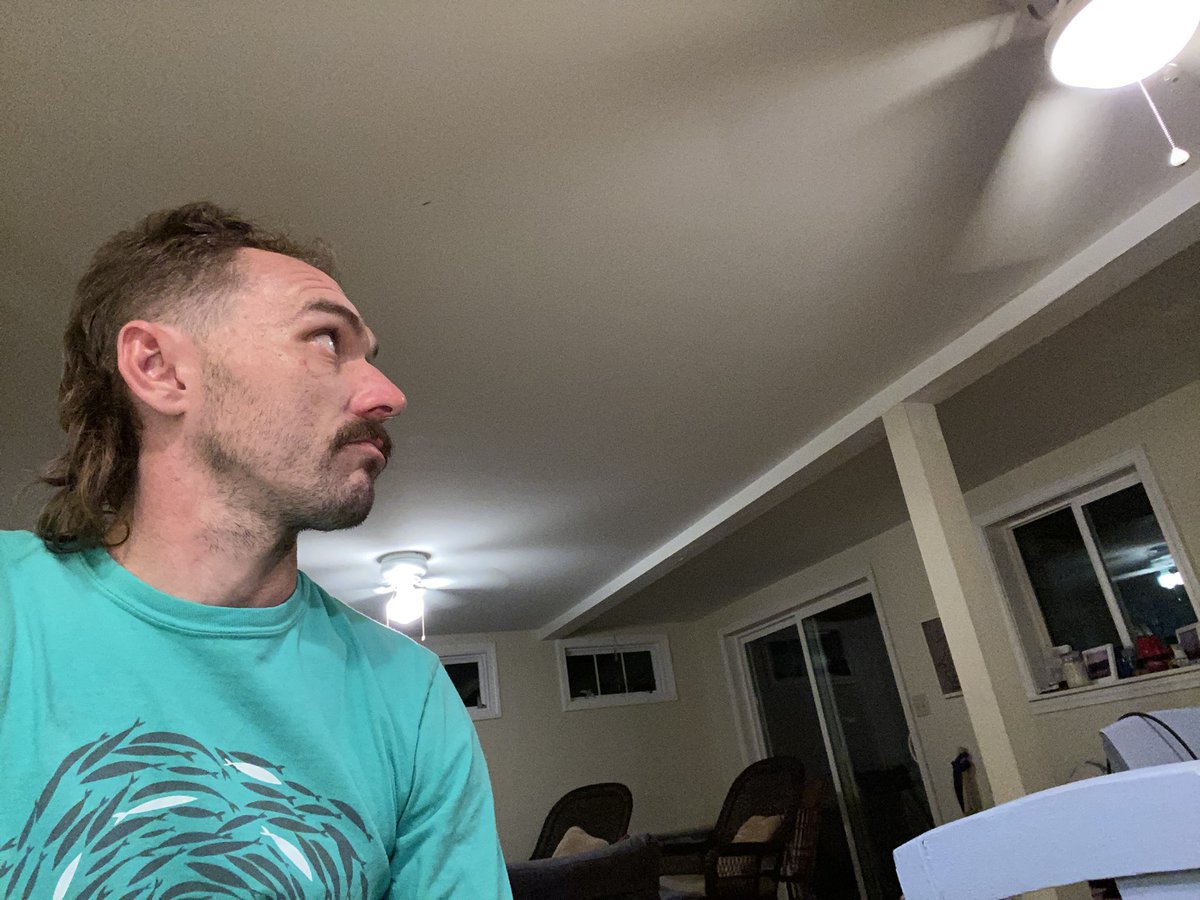 j_harmondesign's tweet photo. Mornin Julia! I Got my ceiling fans goin, the battery replaced on the smoke detector, and crown moulding goin in tomorrow. I’m ready for #ymhlive https://t.co/innD13GlLK