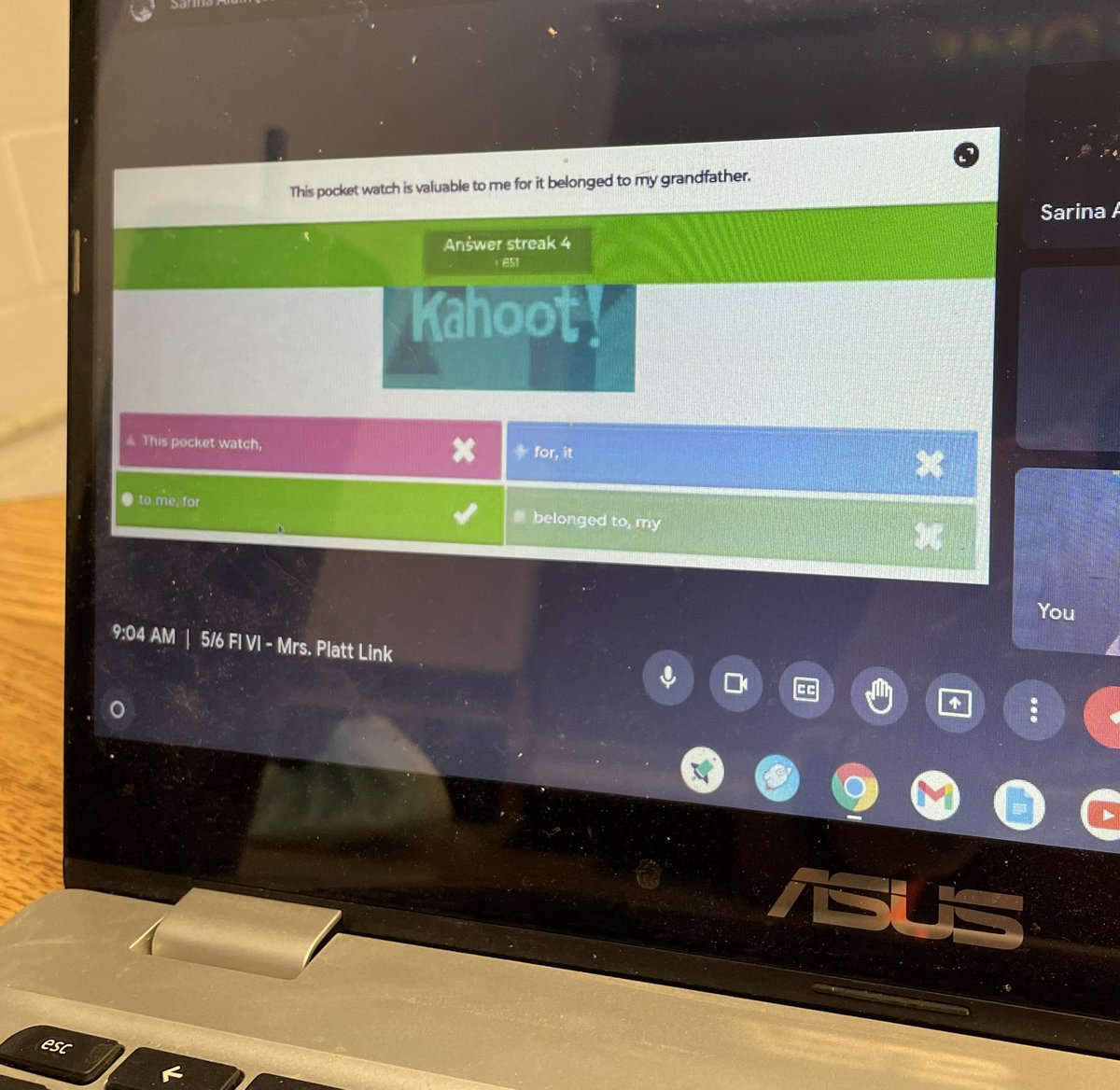 PJIteacher's tweet image. 5/6-1 FI virtual loved completing a few Team Kahoots today to practice some grammar skills! @HeritageGlenPS #virtualschool #kahoot #grammarpractice