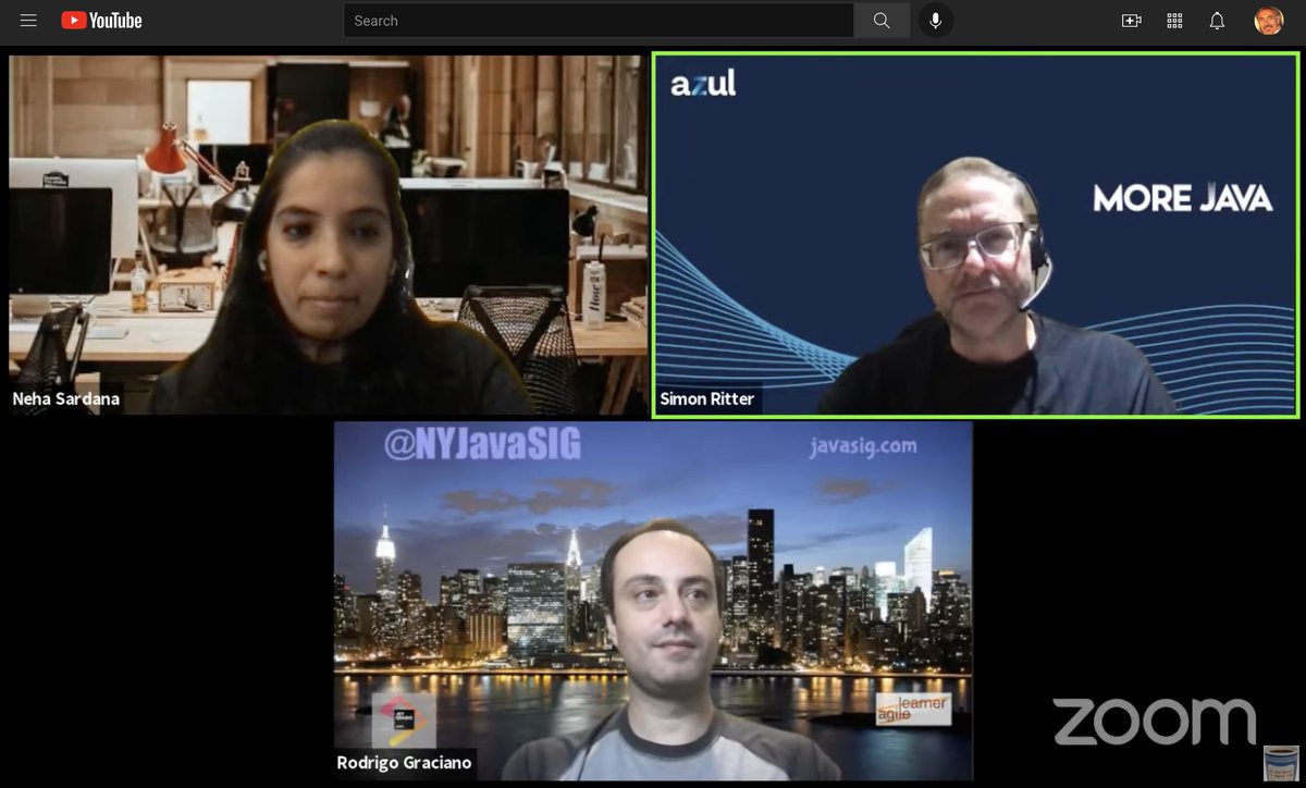 frankgreco's tweet photo. Great talk by @speakjava from @AzulSystems  at the @nyjavasig Sept meeting!  @Java 17 looks awesome.  #foojayio https://t.co/961ZokQ0Yp