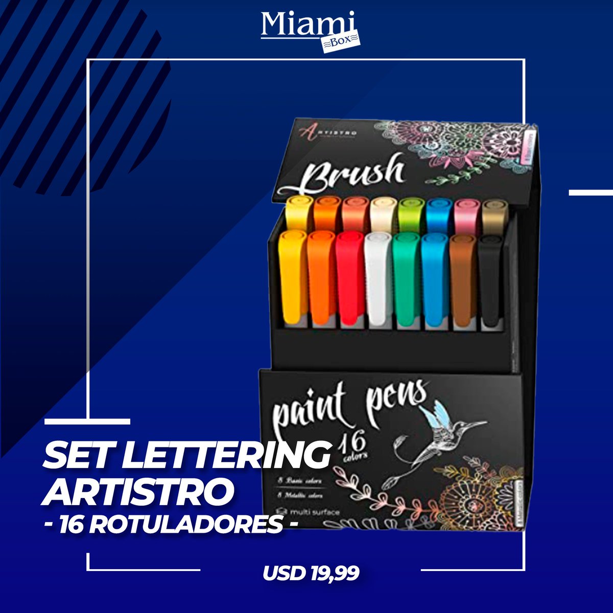 MiamiBoxUy's tweet photo. Encontrá todos los artículos que necesitás para dibujar, hacer lettering o pintar en las mejores tiendas de EEUU y del mundo. ¡Vos lo comprás, nosotros te lo traemos! #MiamiBox📦✈️ https://t.co/5l3Vn9cFN0